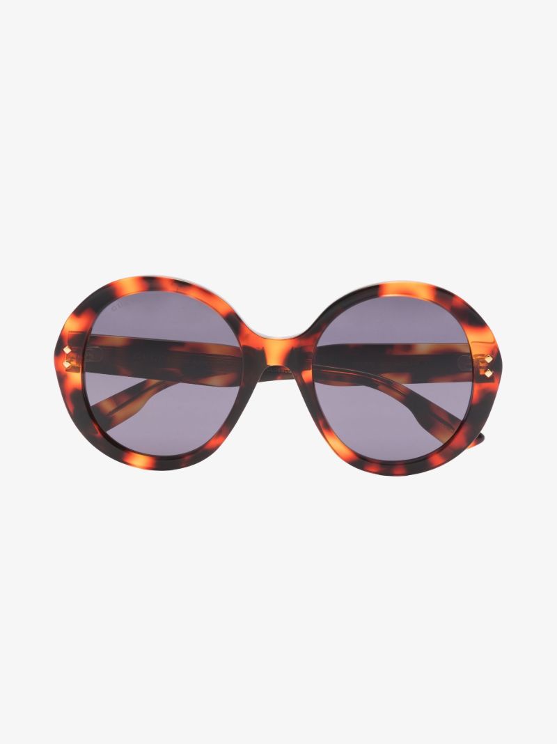 Brown Round Tortoiseshell Sunglasses