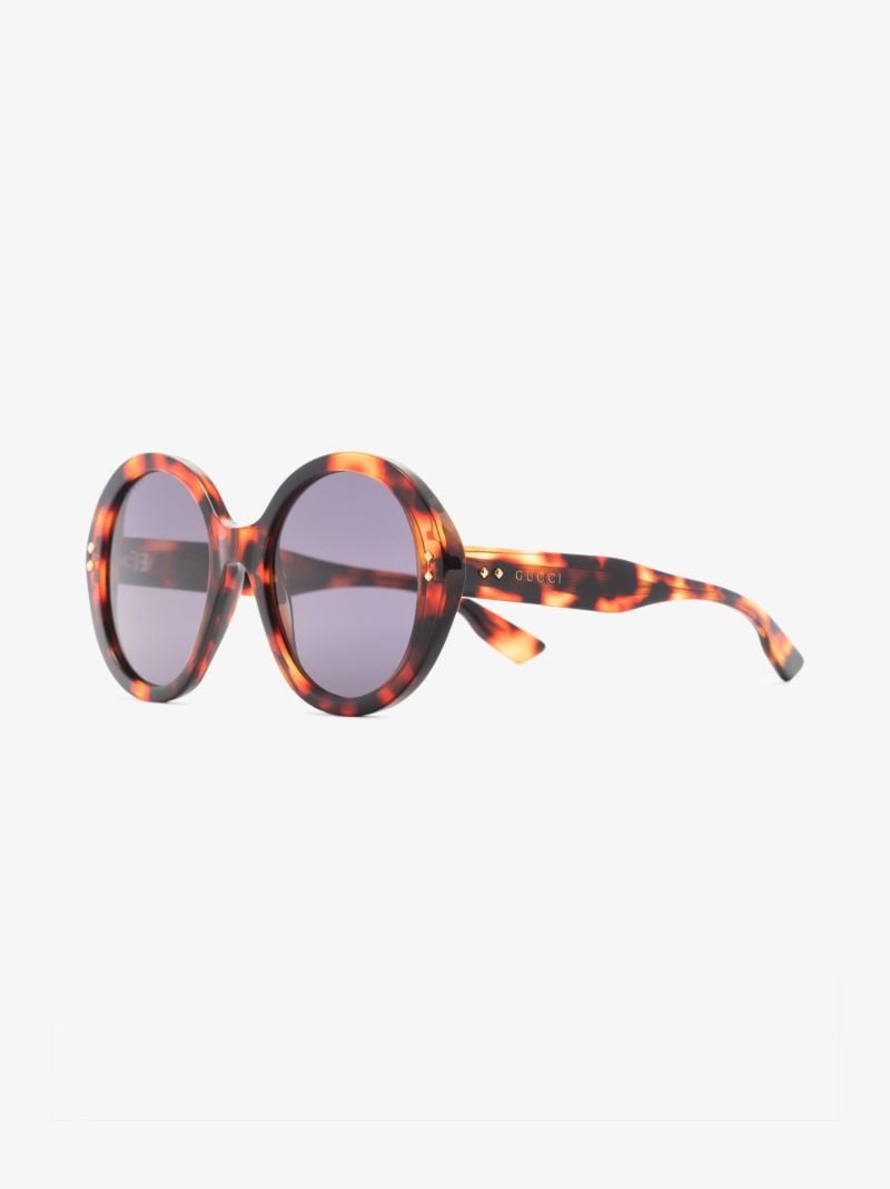 Brown Round Tortoiseshell Sunglasses