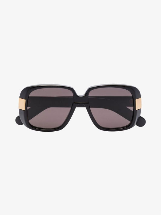 Black Square Logo Sunglasses