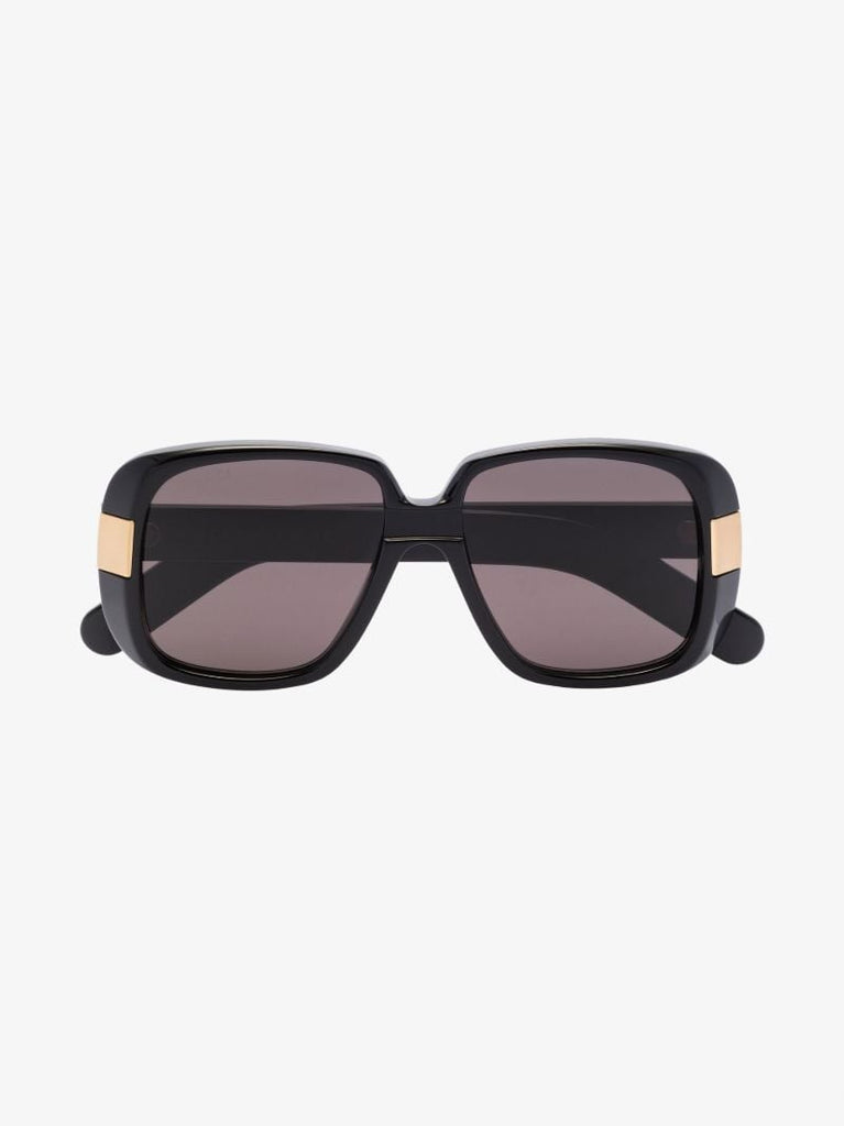 Black Square Logo Sunglasses