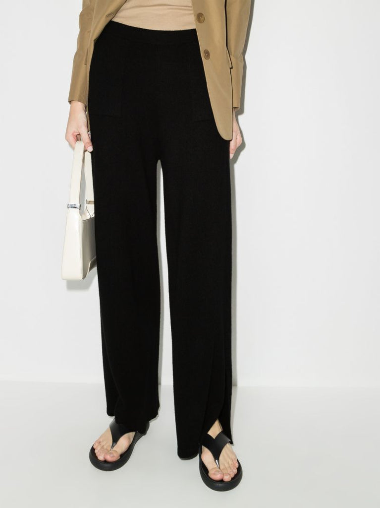 Flared Cashmere Trousers