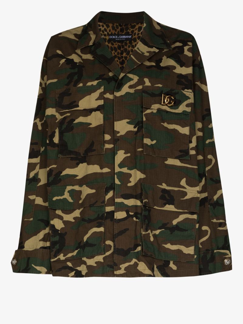 Camouflage Print Cotton Jacket