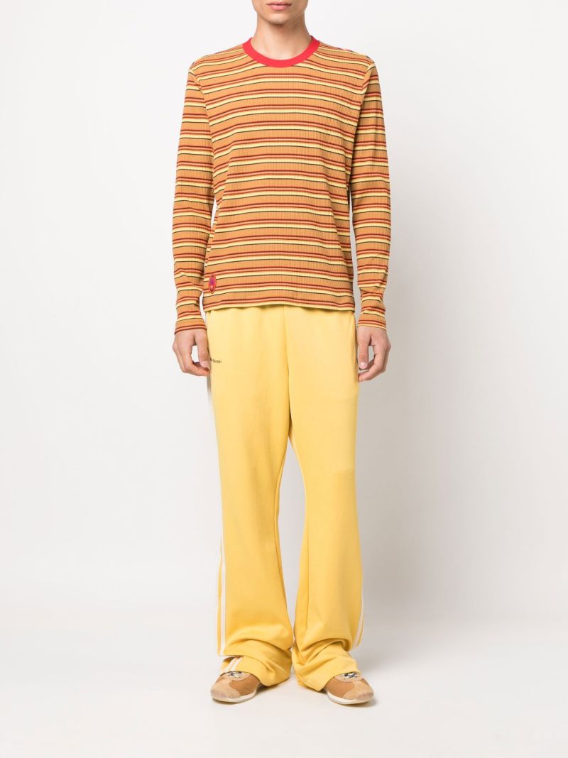 X Wales Bonner Yellow Striped Cotton T-shirt