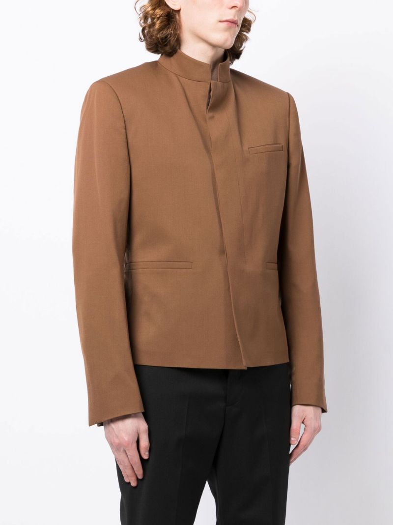 Officer Band-collar Jacket