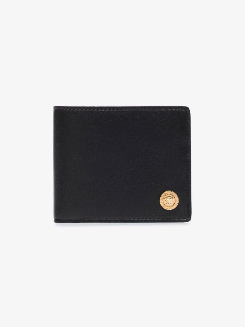 Black Medusa Biggie Bifold Leather Wallet