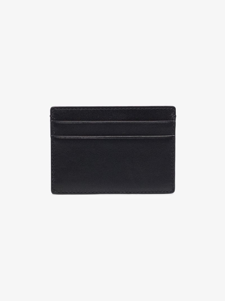 Black La Medusa Leather Card Holder