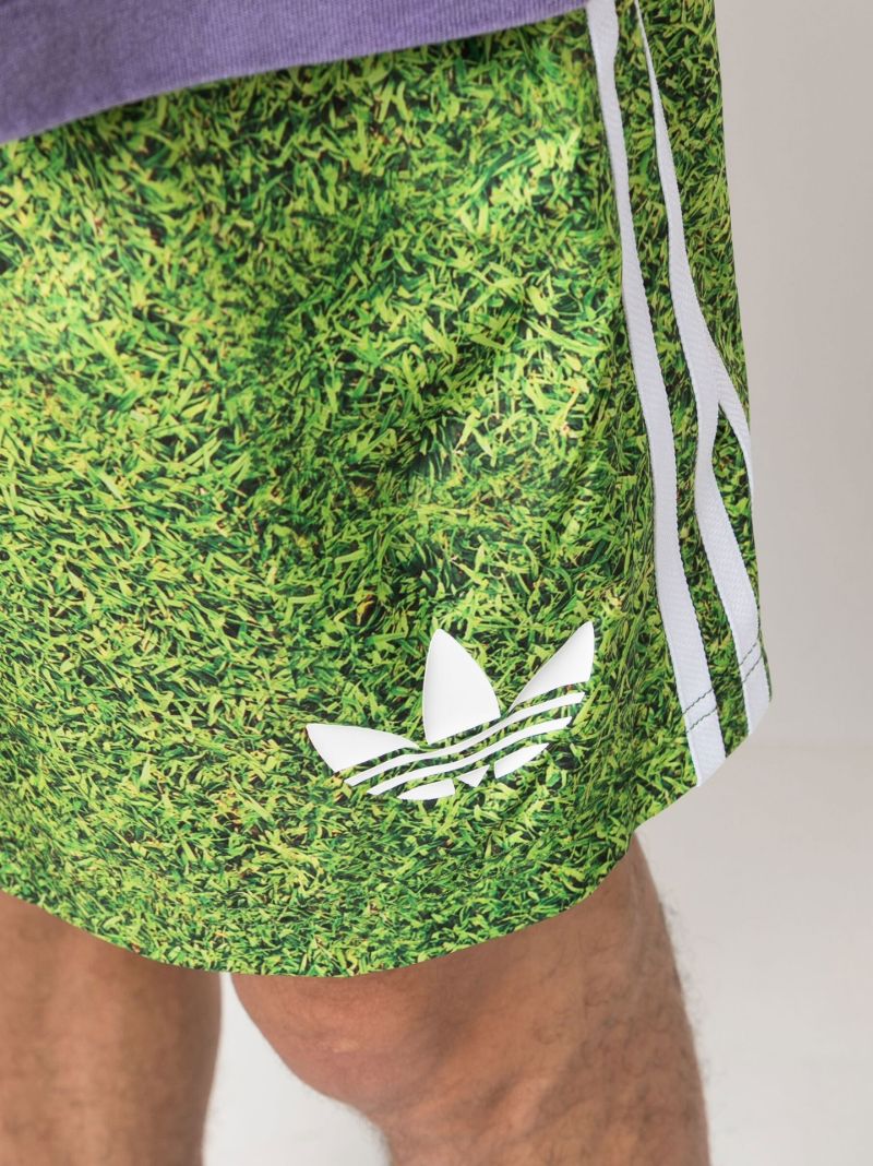 X Kerwin Frost Green Grass Track Shorts
