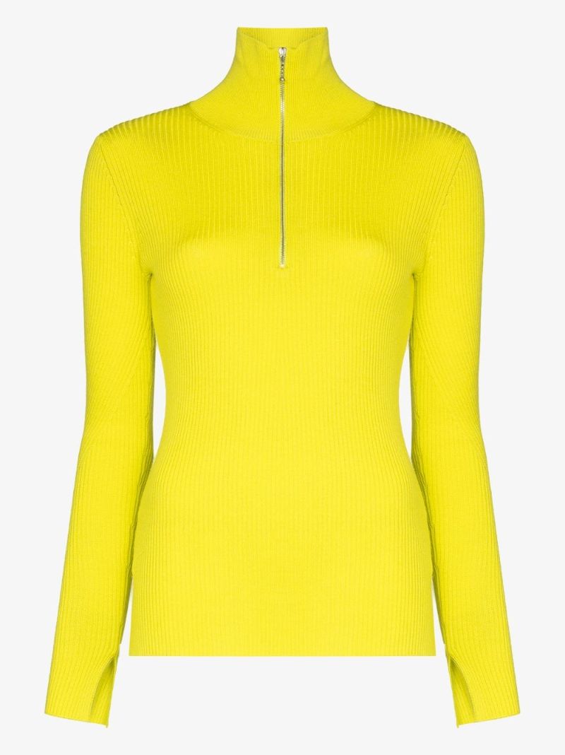 Ribbed Half-zip Jumper