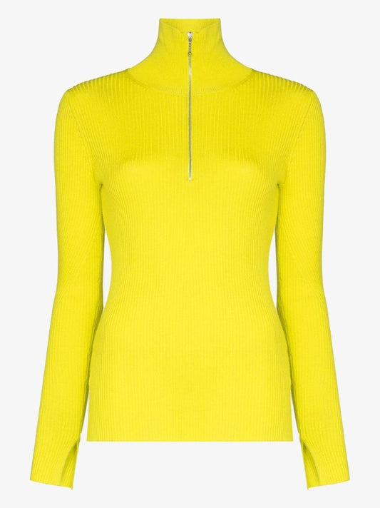 Ribbed Half-zip Jumper