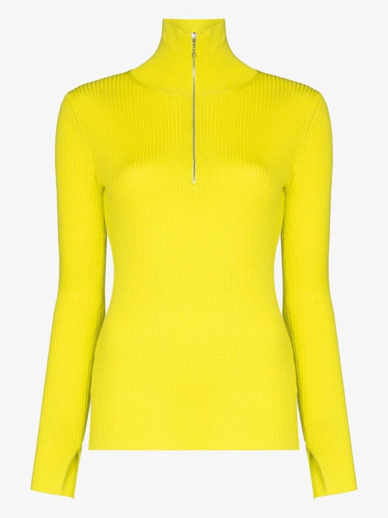 Ribbed Half-zip Jumper