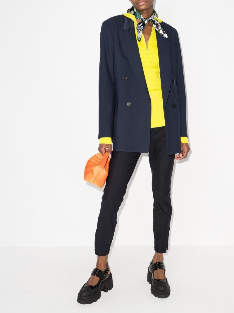Ribbed Half-zip Jumper