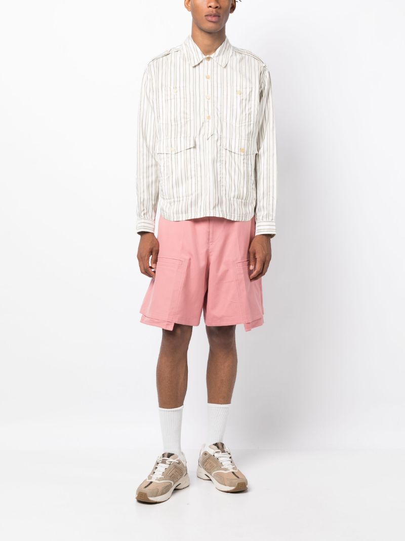 Pink Cj Buckle Bermuda Shorts