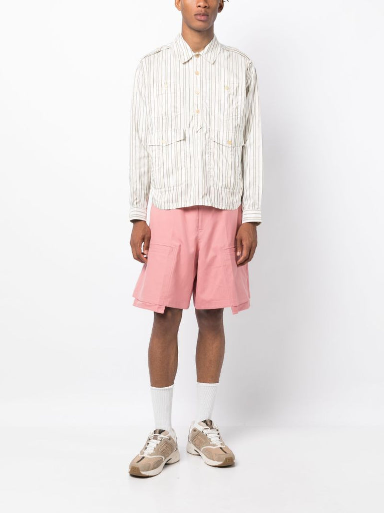 Pink Cj Buckle Bermuda Shorts