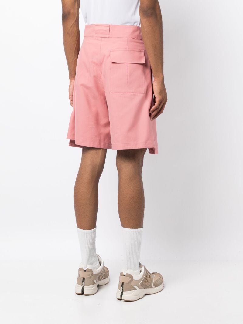 Pink Cj Buckle Bermuda Shorts