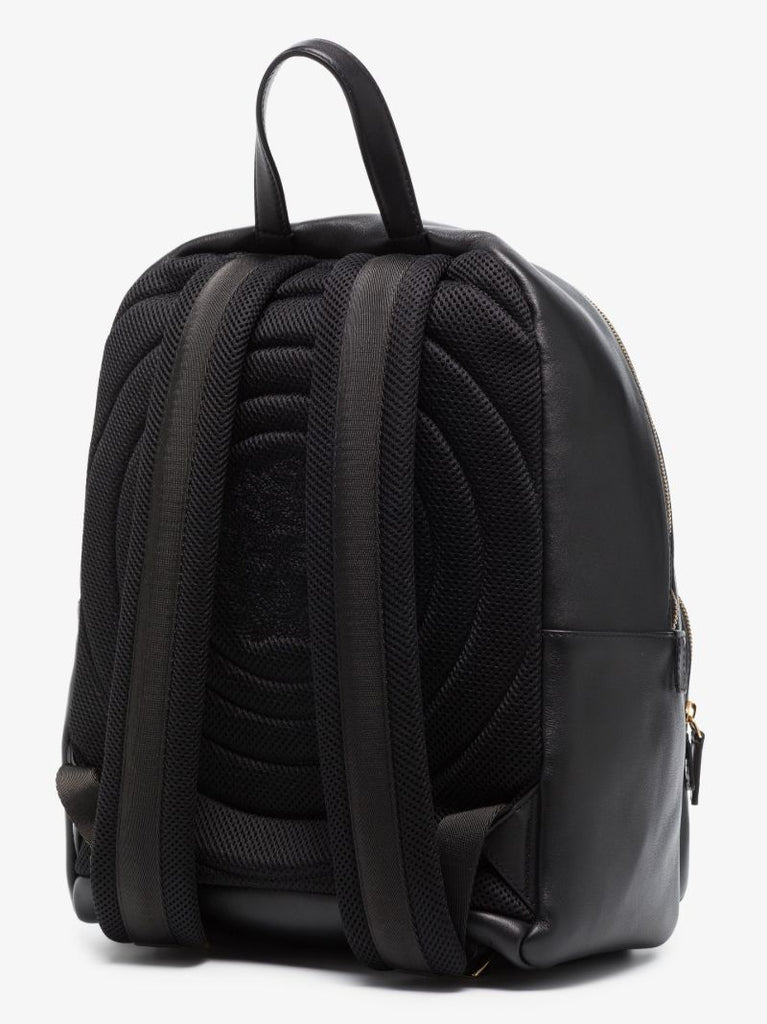 Black Medusa Leather Backpack