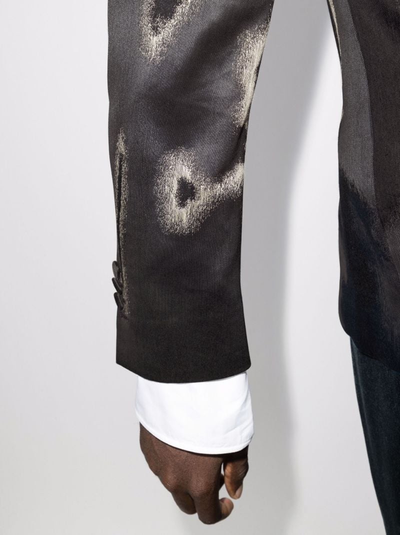 Earth Single-breasted Jacquard Blazer