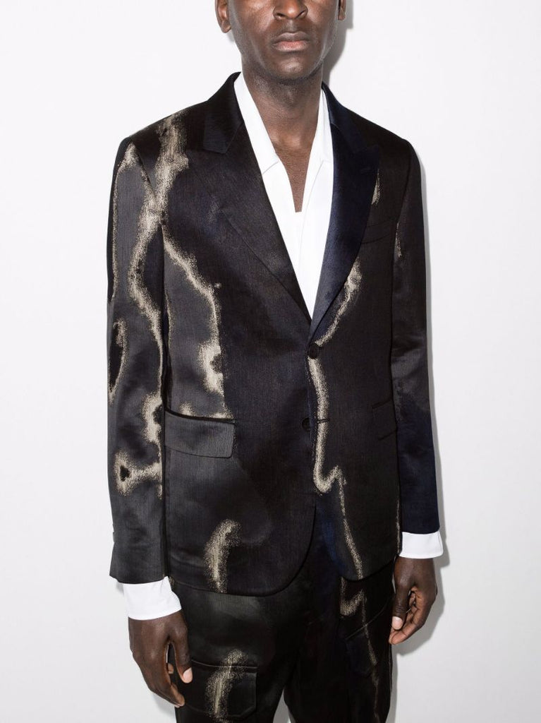 Earth Single-breasted Jacquard Blazer