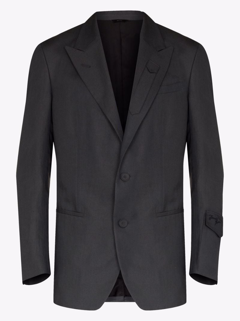 Logo Embroidered Single-breastedÃ_x0082_Â blazer