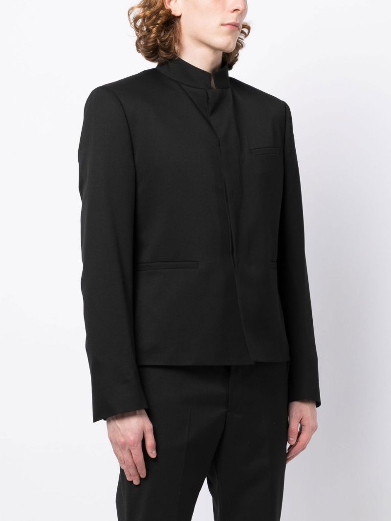 Officer Band-collar Jacket