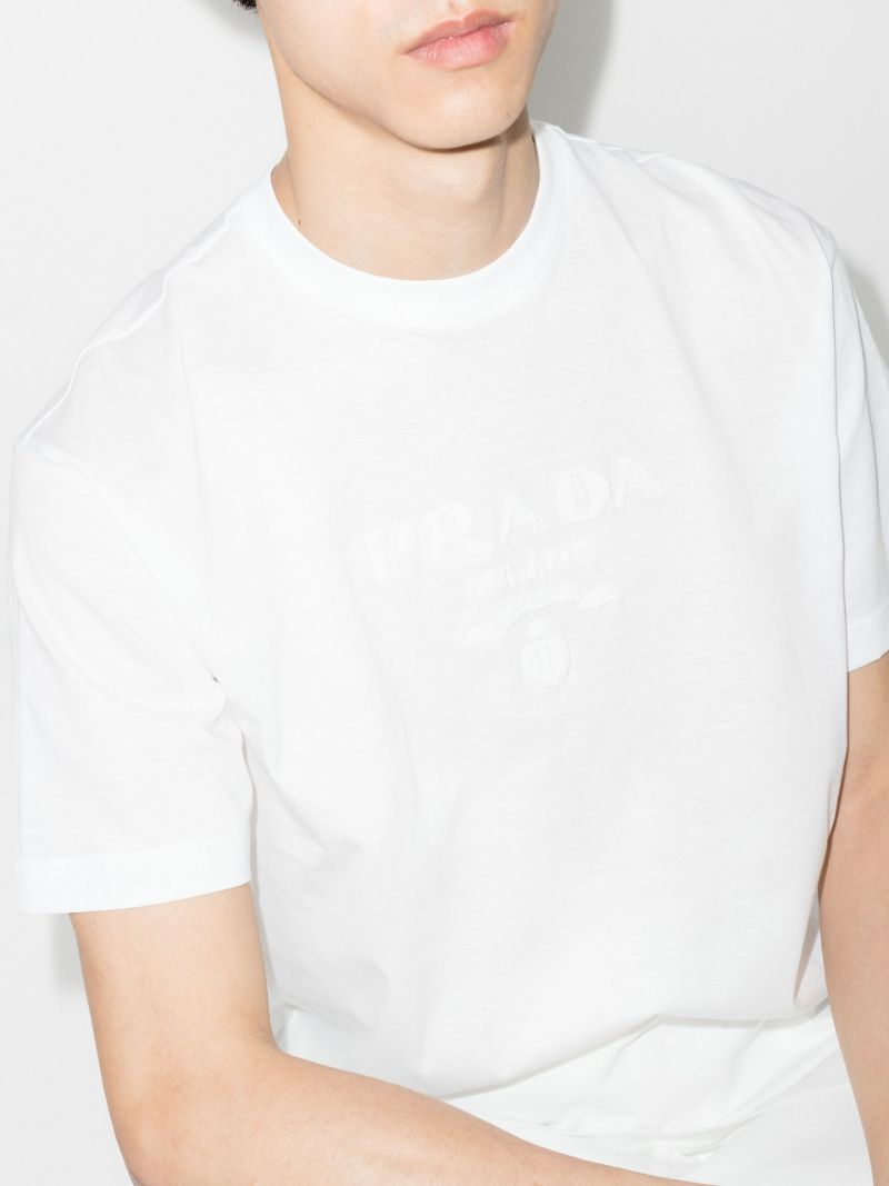 Logo Embroidered Cotton T-shirt