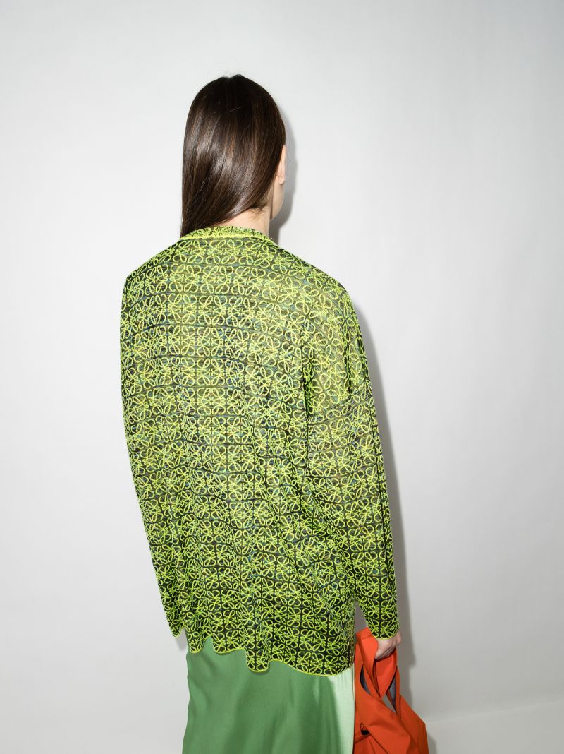 Green Anagram Oversized Sweater