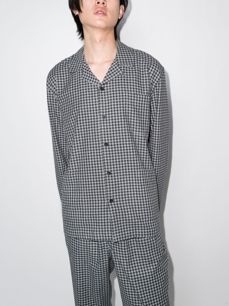 Check Cotton Pyjama Shirt