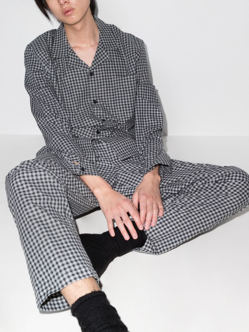 Check Cotton Pyjama Shirt