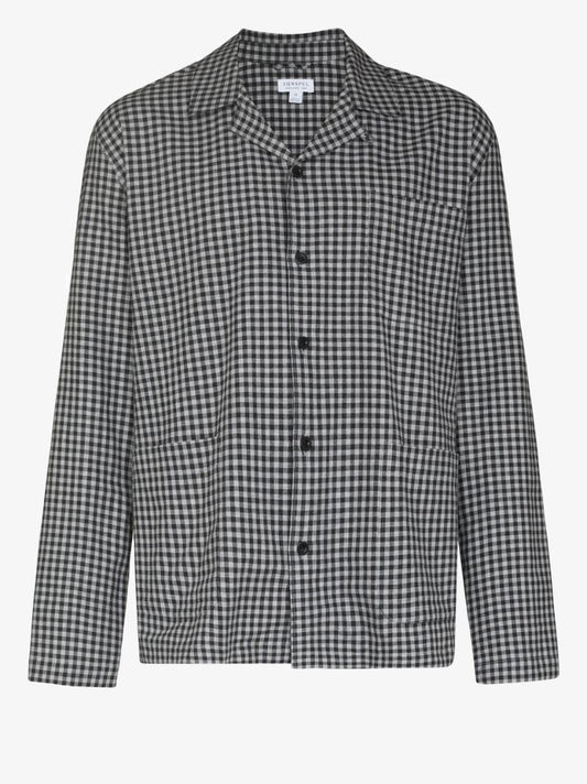 Check Cotton Pyjama Shirt