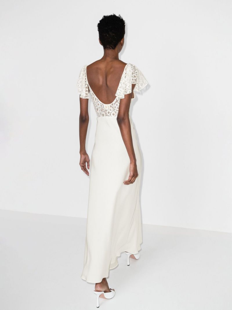Esme Lace Detail Silk Gown