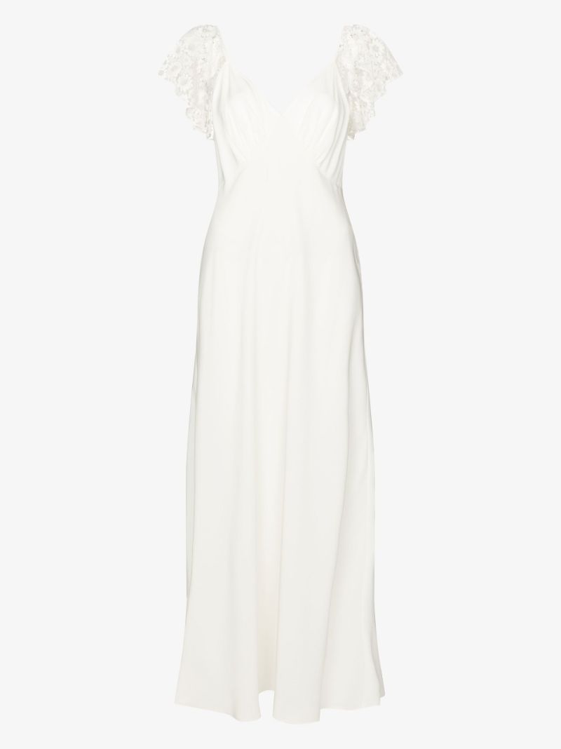 Esme Lace Detail Silk Gown