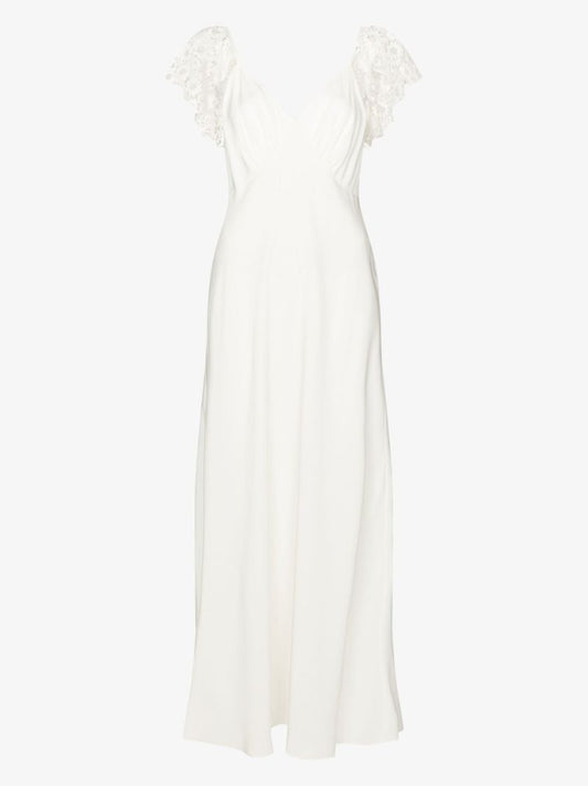 Esme Lace Detail Silk Gown
