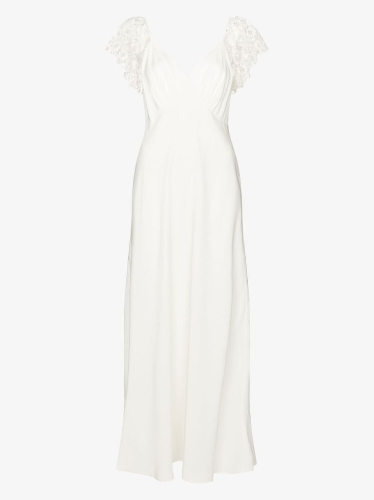 Esme Lace Detail Silk Gown