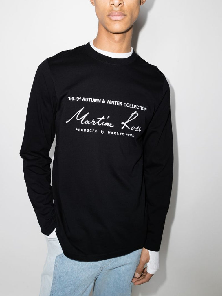 Classic Logo Long Sleeve Cotton T-shirt