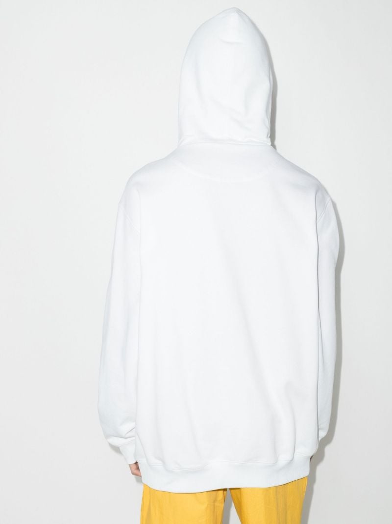 Logo Embossed Cotton Hoodie