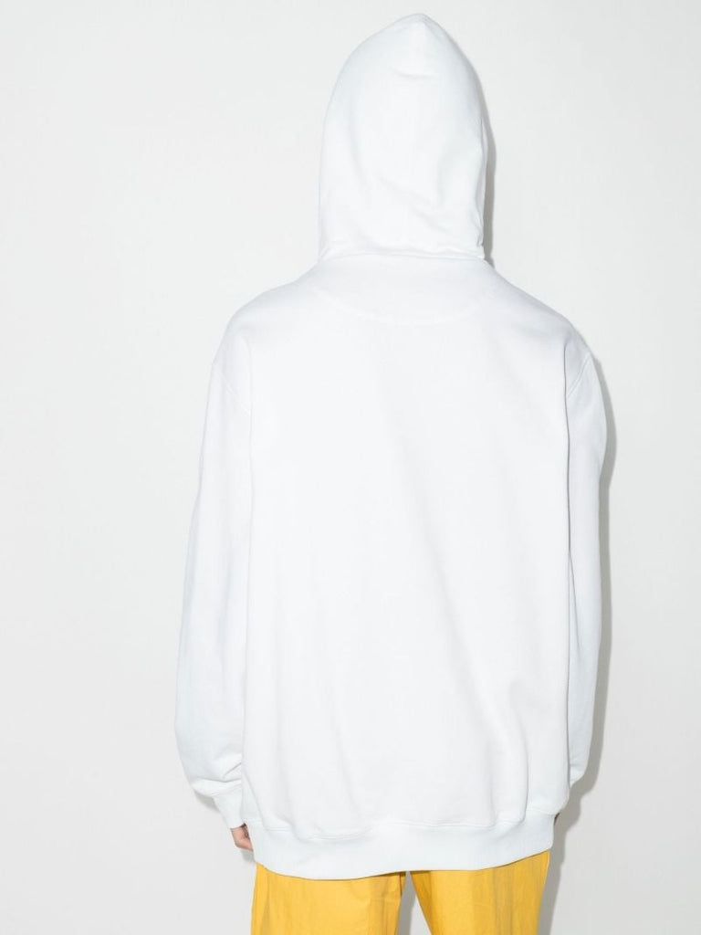 Logo Embossed Cotton Hoodie