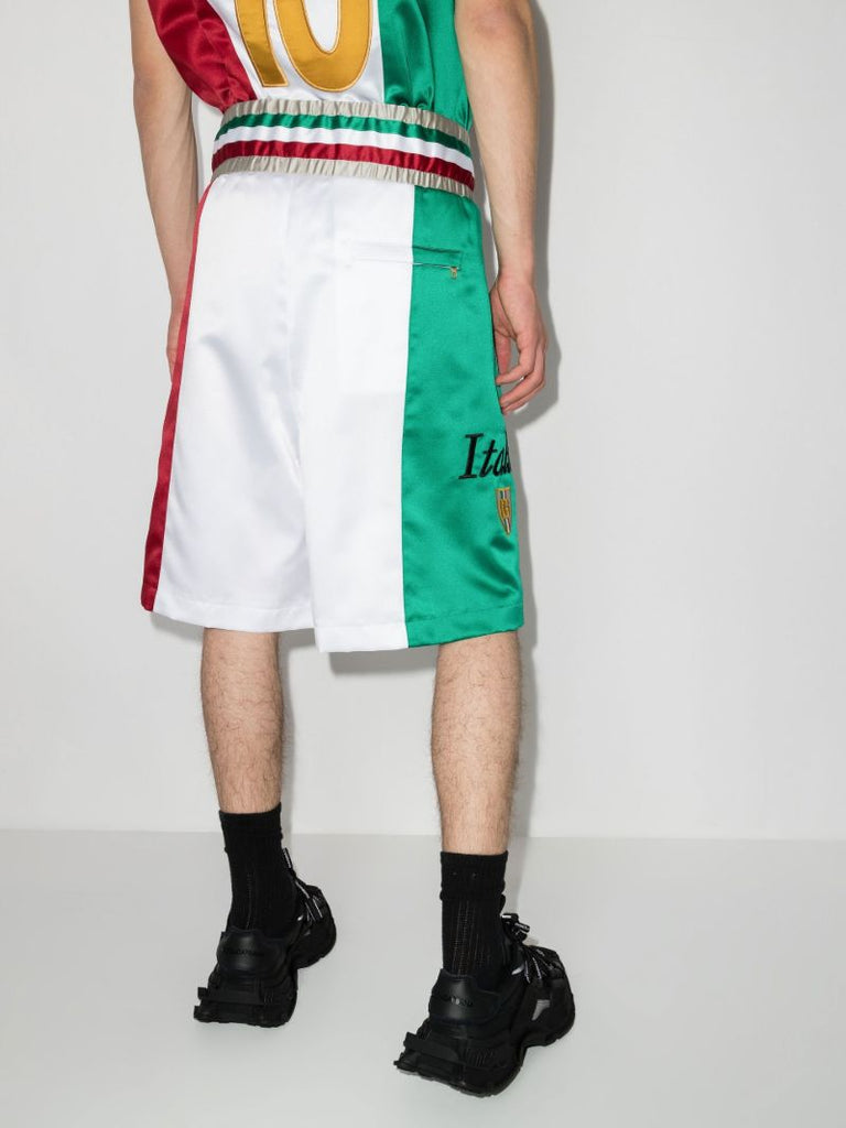 Italia Colour Block Track Shorts