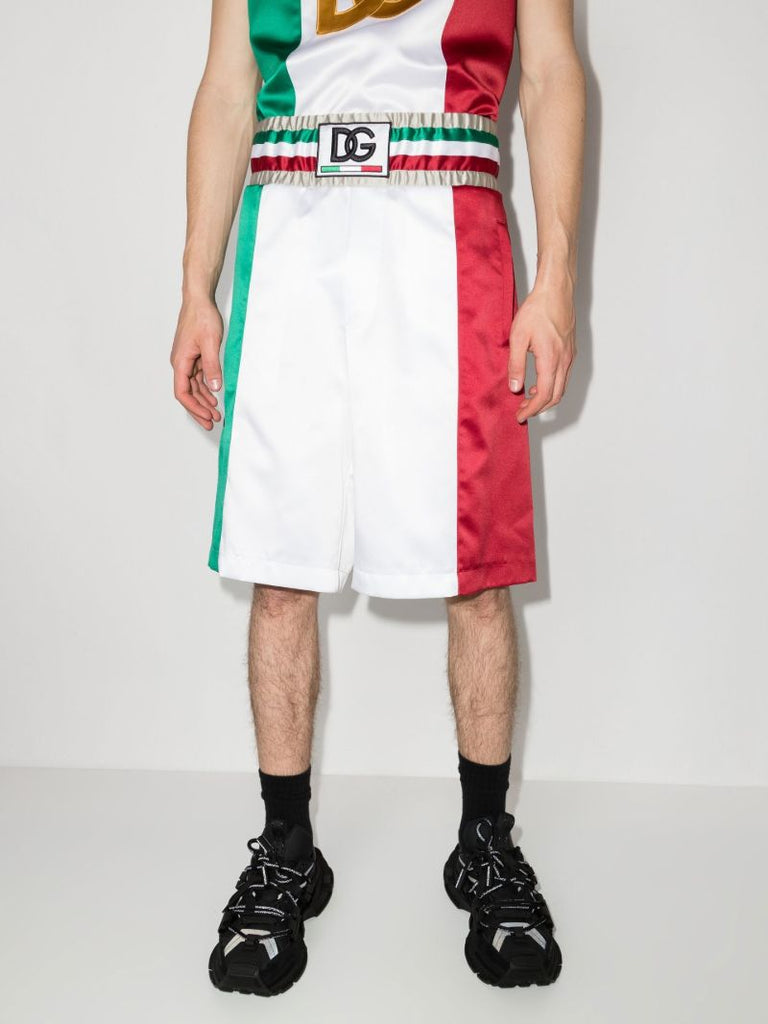 Italia Colour Block Track Shorts