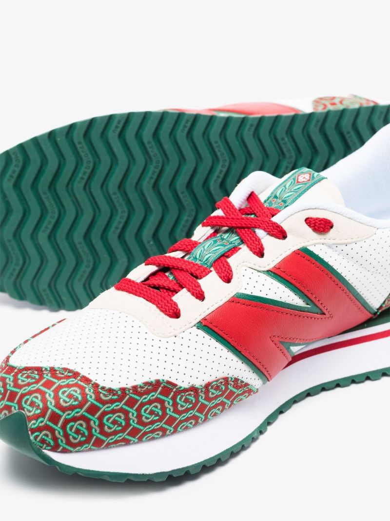 X Casablanca White 237 Low Top Sneakers