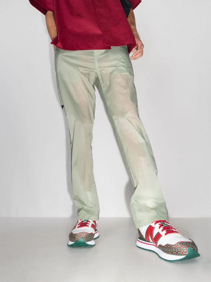 X Casablanca White 237 Low Top Sneakers