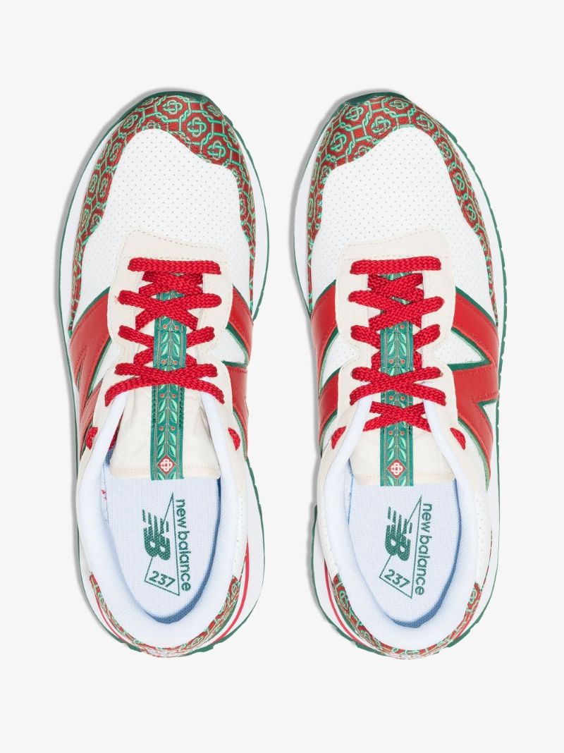 X Casablanca White 237 Low Top Sneakers