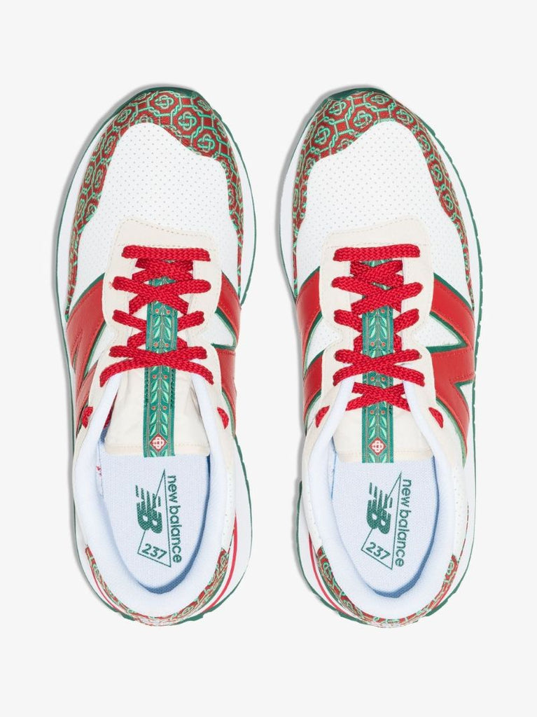 X Casablanca White 237 Low Top Sneakers