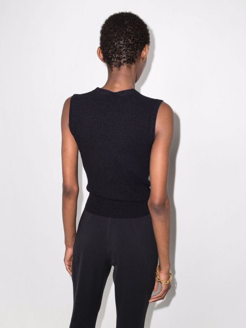 Black Le Haut NouÃ_x0083_Â© Knotted Top