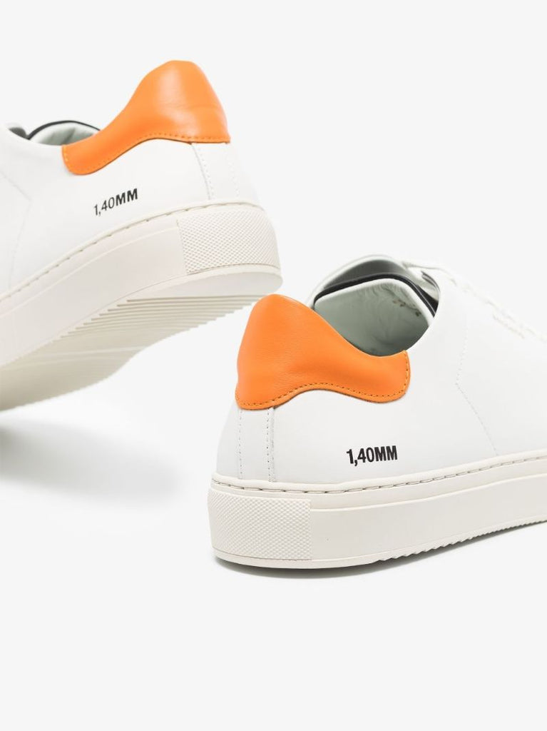 White Clean 90 Low Top Leather Sneakers