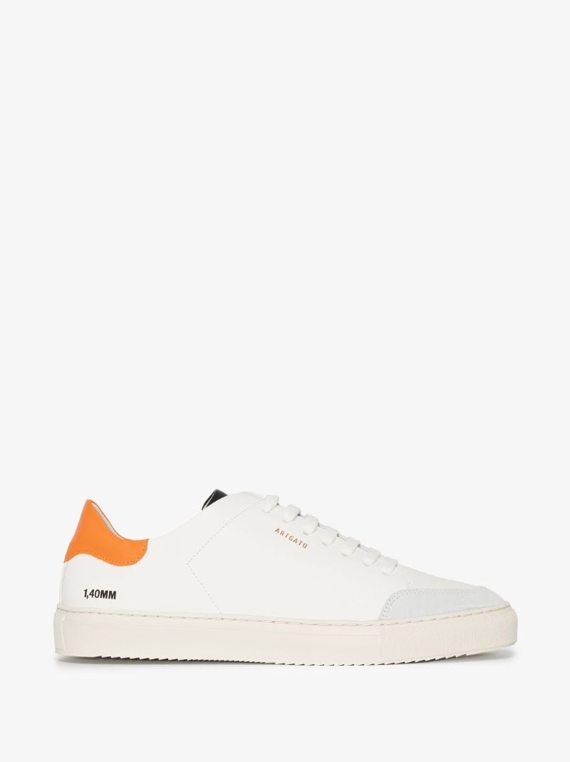 White Clean 90 Low Top Leather Sneakers
