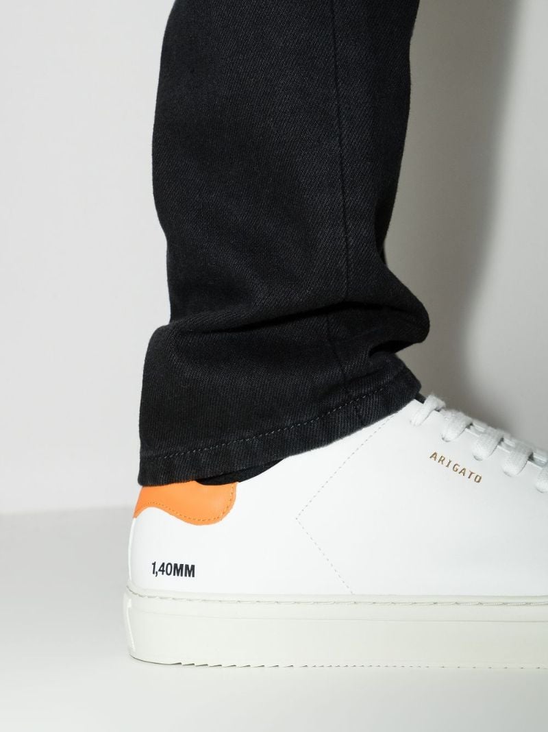 White Clean 90 Low Top Leather Sneakers