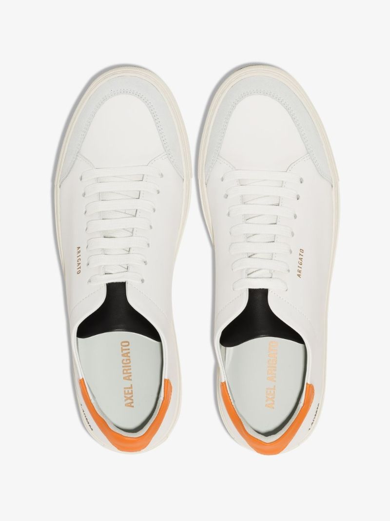 White Clean 90 Low Top Leather Sneakers