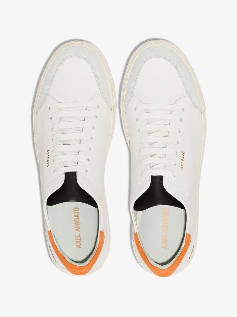 White Clean 90 Low Top Leather Sneakers