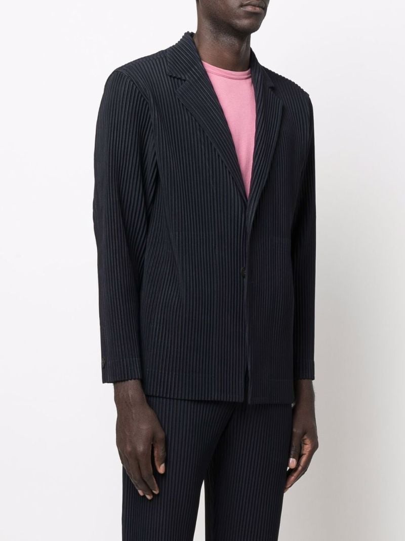 Blue Pleated Jacket
