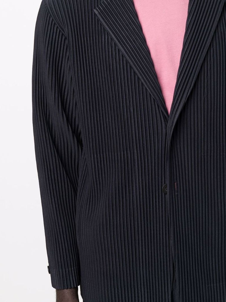 Blue Pleated Jacket
