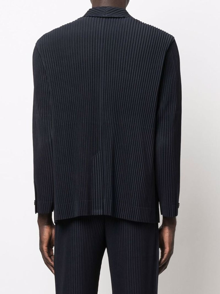 Blue Pleated Jacket